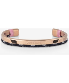 Tom Hope Hybrid Cuff Pulsera Rosa de Acero Inoxidable