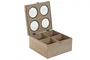 DKD Home Decor Costurero MDF Cristal 20x20x10 Natural