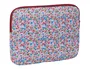 Safta Funda para Portátil 14'' Flores Coimbra Burdeos