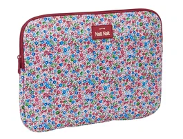 Safta Funda para Portátil 14'' Flores Coimbra Burdeos