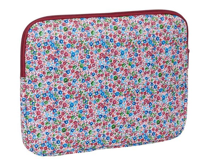 Funda para Portátil Nait Nait Flores coimbra burdeos Burdeos 34 x 25 x 2 cm