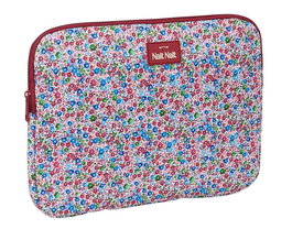 Funda para Portátil Nait Nait Flores coimbra burdeos Burdeos 34 x 25 x 2 cm