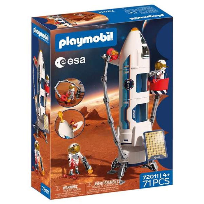 Playmobil Cohete de exploración de Marte de la ESA 72011 con Grúa y Astronautas