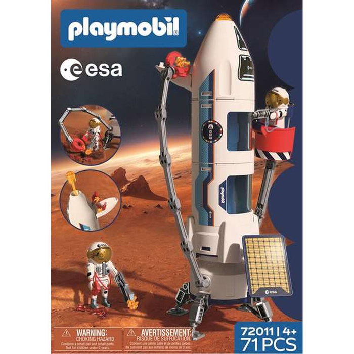 Playmobil Cohete de exploración de Marte de la ESA 72011 con Grúa y Astronautas
