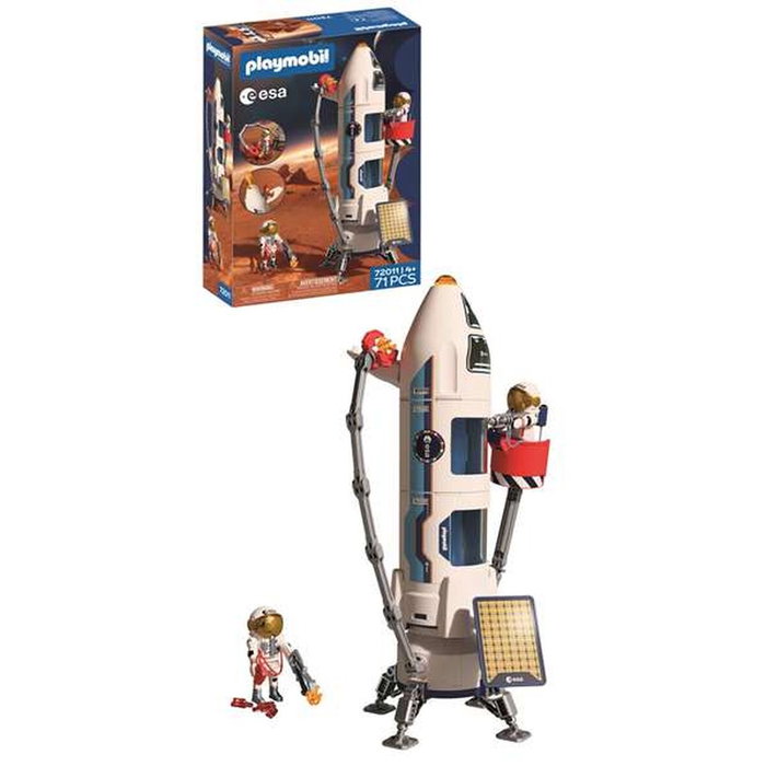 Playmobil Cohete de exploración de Marte de la ESA 72011 con Grúa y Astronautas