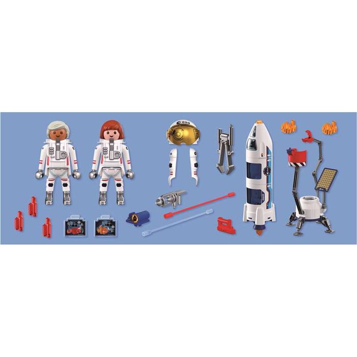 Playmobil Cohete de exploración de Marte de la ESA 72011 con Grúa y Astronautas