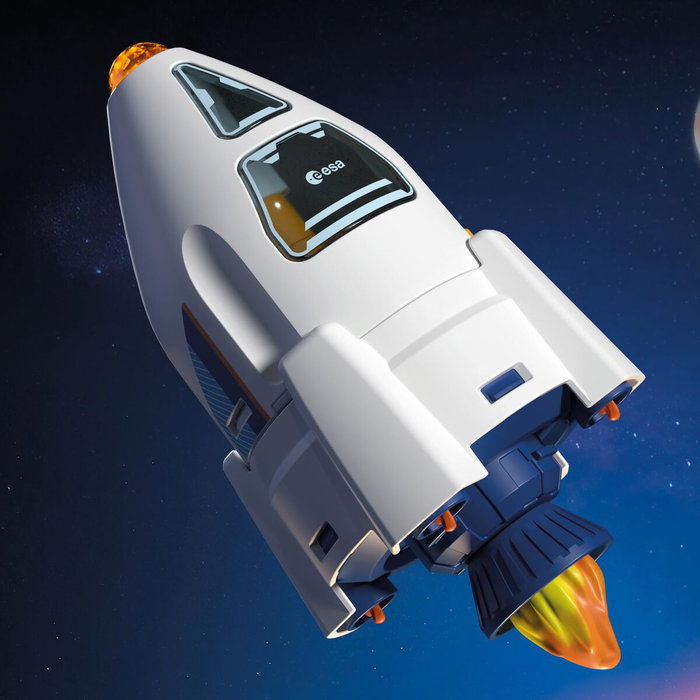 Playmobil Cohete de exploración de Marte de la ESA 72011 con Grúa y Astronautas