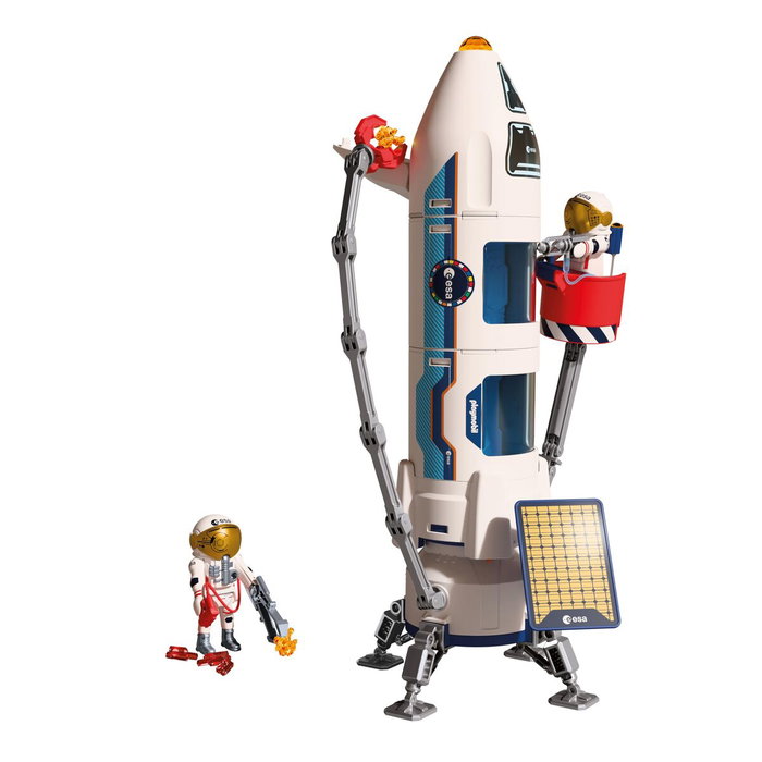 Playmobil Cohete de exploración de Marte de la ESA 72011 con Grúa y Astronautas