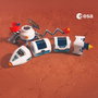 Playmobil Cohete de exploración de Marte de la ESA 72011 con Grúa y Astronautas