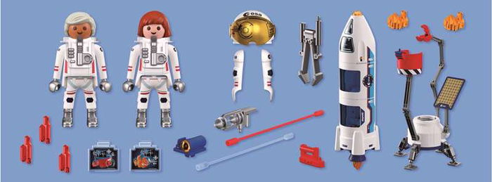 Playmobil City Action Cohete a Marte de la ESA - Juguete de construcción para niños de 4 a 10 años
