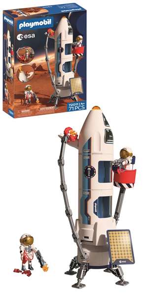 Playmobil City Action Cohete a Marte de la ESA - Juguete de construcción para niños de 4 a 10 años