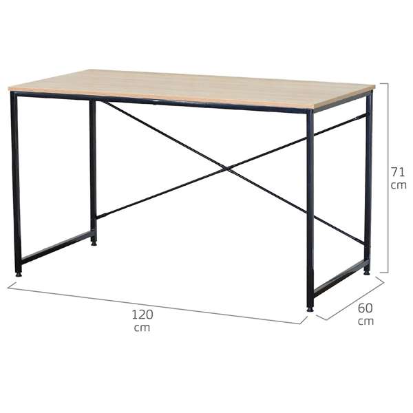 Color Baby Mesa Escritorio 120x60x71 cm Acero Tablero Melamina Infantil