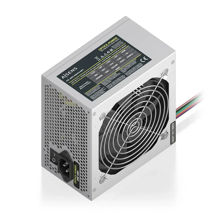 Aisens Fuente de Alimentación ATX 500W Plata ASPC-500ATX-SEO