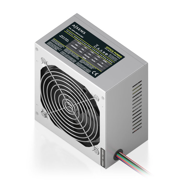 AISENS Fuente de Alimentación ATX 500W Plata OEM