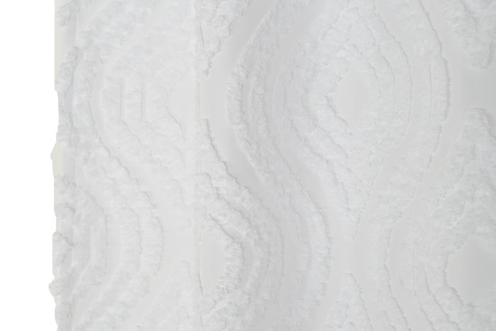 DKD Home Decor Coord cama 1c24 Cortina Boho Blanco 260 x 140 cm (2 Unidades)
