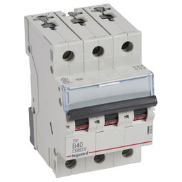 Legrand TX3 Disyuntor en miniatura Tipo B 40A 3-polig 6kA 400VAC 3TE
