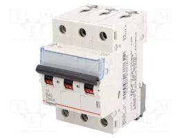 Legrand TX3 Disyuntor en miniatura 40A 3-polos Tipo B 6kA 400VAC