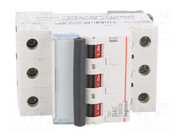 Legrand TX3 Disyuntor en miniatura 40A 3-polos Tipo B 6kA 400VAC