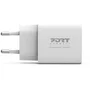 Port Designs Cargador de Pared USB-C 20 W Blanco, 900031EU - Cargador Rápido de Bolsillo
