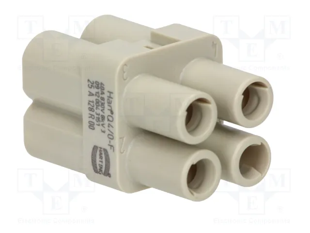 HARTING Han Q4/0 -F- Crimp Plantilla de Contacto Hembra