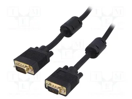 AKYGA Cable VGA D-Sub 15pin HD 15m Negro