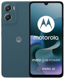 Motorola Moto G06 Power 4/64GB Dual SIM Negro Tapestry - 6.88" 90Hz, MediaTek G81 Extreme, 50MP, 7000mAh, Android 15