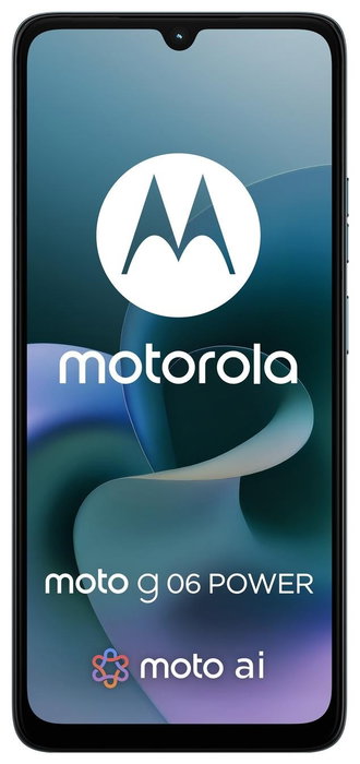 Motorola Moto G06 Power 4/64GB Dual SIM Negro Tapestry - 6.88" 90Hz, MediaTek G81 Extreme, 50MP, 7000mAh, Android 15