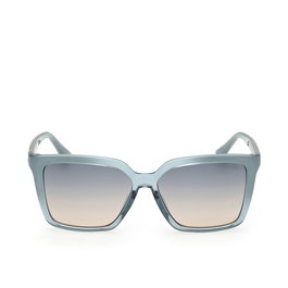Guess Gafas de Sol GU00099 89W para Mujer - Forma Cuadrada, Montura Turquesa, Cristal Azul Degradado 55 mm, Patilla 140 mm