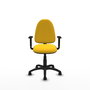 PIQUERAS Y CRESPO Silla de oficina Aýna Amarillo con Brazos 1D