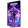 AOC G2 AG276FK Monitor Gaming 27 Pulgadas (68.6 cm) Full HD Fast IPS 520 Hz, DisplayHDR 400, 0.5 ms, HDMI 2.0, DisplayPort 1.4, USB, Altavoces, VESA, Negro y Gris - AG276FK
