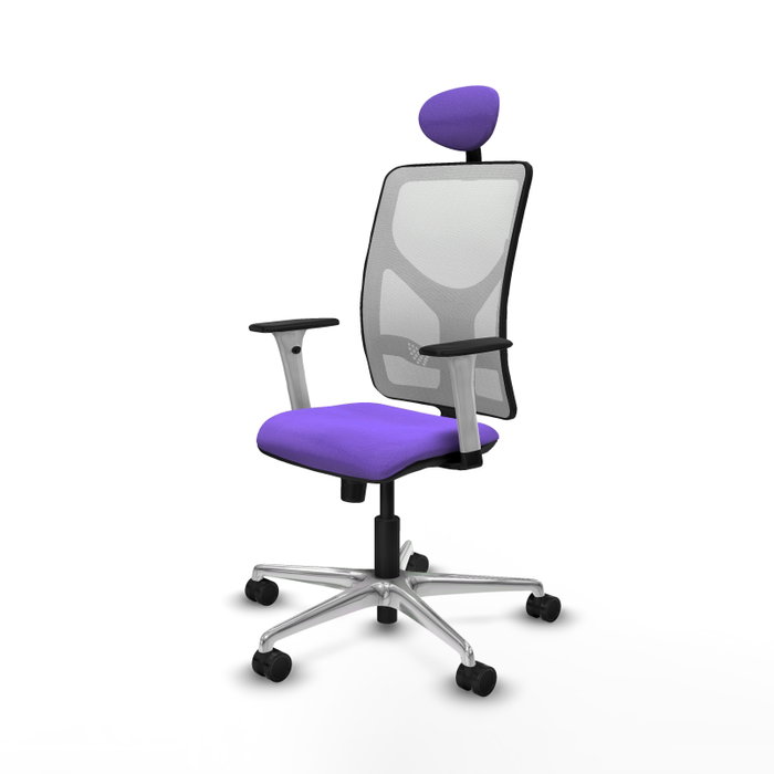 PIQUERAS Y CRESPO Silla de oficina Motilla con mecanismo Sincro, Lila y Blanco PIQUERAS Y CRESPO Silla de oficina Motilla con mecanismo Sincro, Lila y Blanco