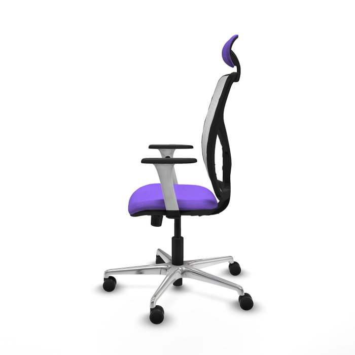 PIQUERAS Y CRESPO Silla de oficina Motilla con mecanismo Sincro, Lila y Blanco PIQUERAS Y CRESPO Silla de oficina Motilla con mecanismo Sincro, Lila y Blanco