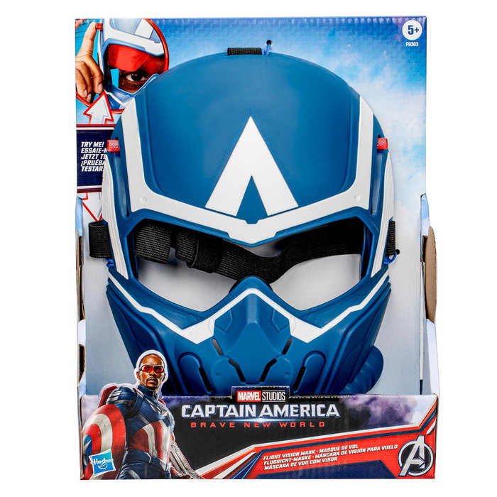 Hasbro F9303 Máscara de Visión para Vuelo de Capitán América Sam Wilson Avengers Juguete Disfraz Niños +5 Años