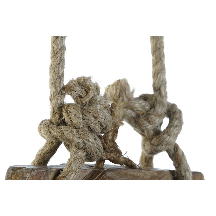 DKD Home Decor Set de 4 Cencerros de Madera Antiguos (20x7x13 cm)