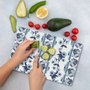 Hermia CKT133 Tabla de Cortar de Vidrio Templado Antibacteriano Antideslizante 20x30 cm