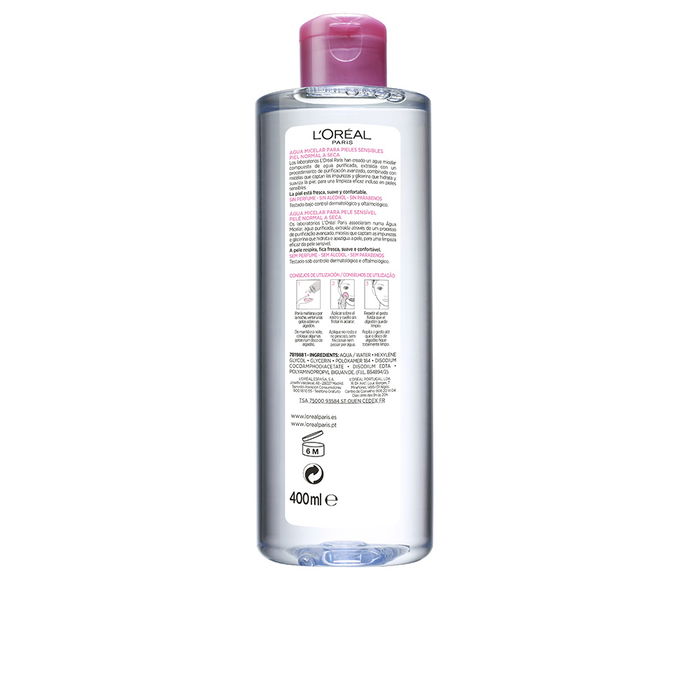 L'Oréal Paris Agua Micelar Suave para Pieles Sensibles 400 ml