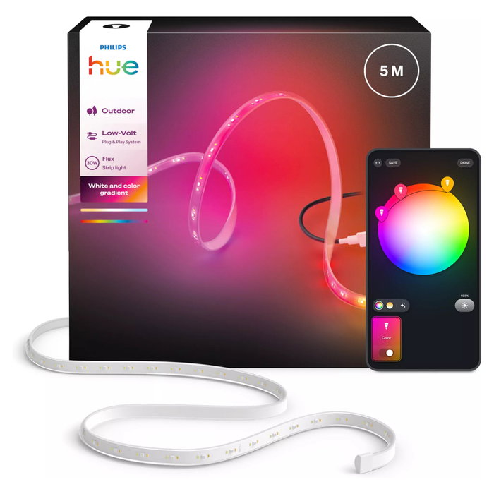 Philips Hue Flux Outdoor Lightstrip 5m Multi-Color IP67