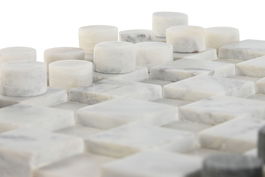 DKD Home Decor Juego Blanco Gris 30 x 30 x 3 cm