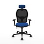 PIQUERAS Y CRESPO Silla de oficina Jorquera con mecanismo Sincro/Traslack Azul/Negro