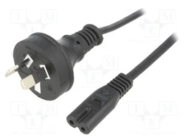 ESPE Cable de alimentación H03VVH2-F 2x0,75mm2 1,8m