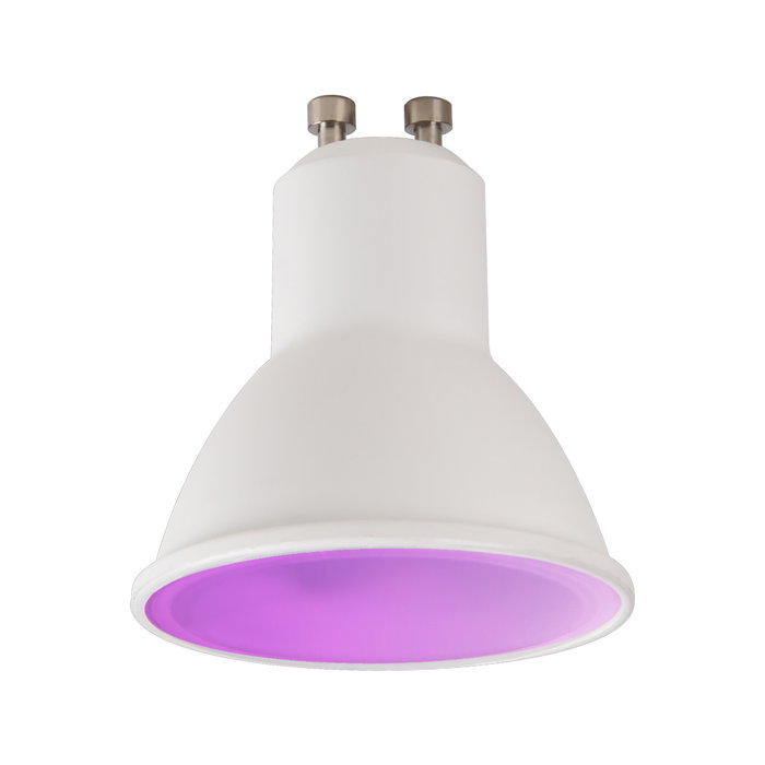 Muvit Io Gu10 Bombilla Inteligente 5.5W RGB + Blanco Regulable Controlada por App y Asistentes de Voz