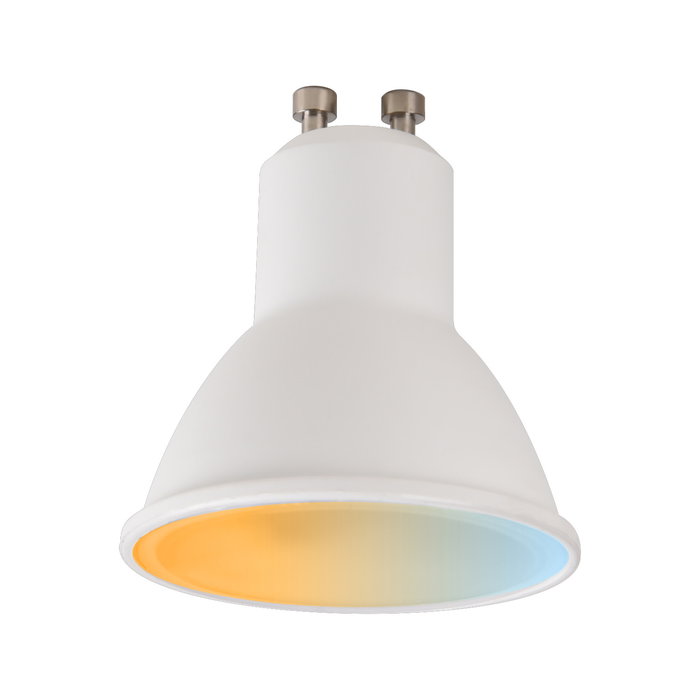 Muvit Io Gu10 Bombilla Inteligente 5.5W RGB + Blanco Regulable Controlada por App y Asistentes de Voz