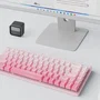 Mchose MC-Ace68Air-8 Teclado Mecánico Gaming Inalámbrico 68 Teclas Layout Español Retroiluminación Rosa