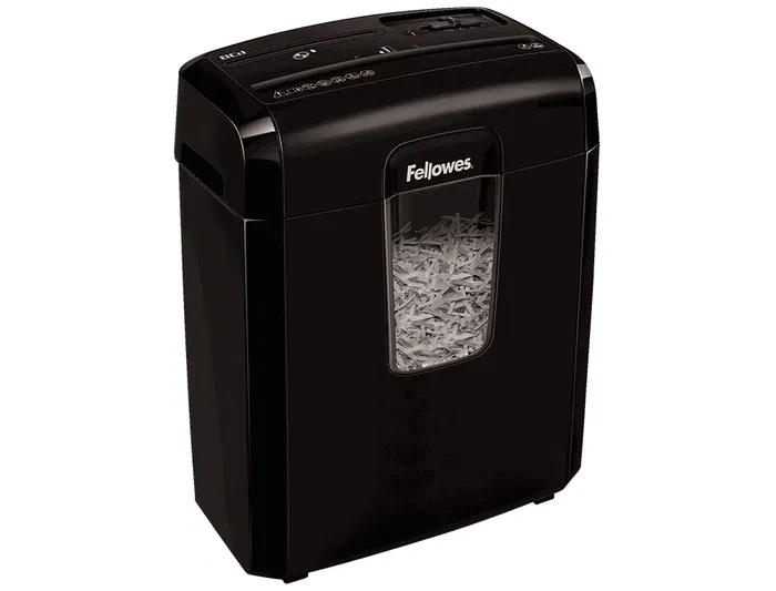 Fellowes Destructora LX-25M Capacidad 6 Hojas, Partículas P-4, Clips y Tarjetas, Papelera 11,5L