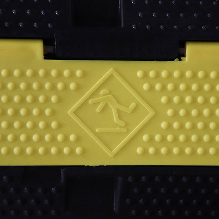 Normaluz Protector de Cable 1000x250x50mm con 2 Carriles Interiores para Obras y Eventos