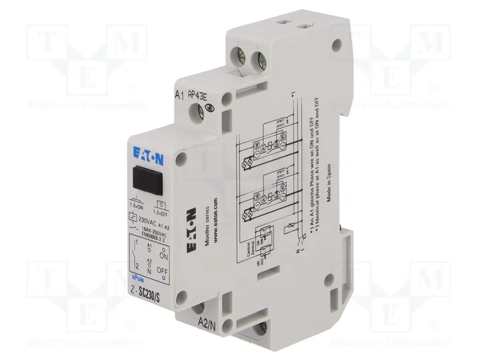 EATON ELECTRIC Z-SC230/S Relé de instalación biestable 230V AC EATON ELECTRIC Z-SC230/S Relé de instalación biestable 230V AC