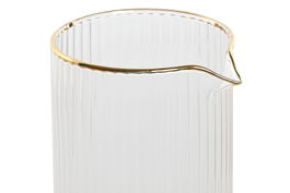 DKD Home Decor Jarra Transparente Dorado 9.4 x 23 x 9.4 cm 1L