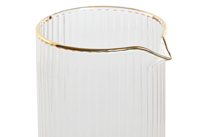 DKD Home Decor Jarra Transparente Dorado 9.4 x 23 x 9.4 cm 1L DKD Home Decor Jarra Transparente Dorado 9.4 x 23 x 9.4 cm 1L