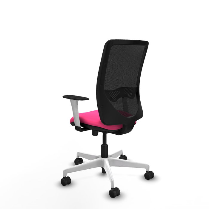 PIQUERAS Y CRESPO Silla de oficina Zulema Rosa y Negro con mecanismo Sincro/Traslack PIQUERAS Y CRESPO Silla de oficina Zulema Rosa y Negro con mecanismo Sincro/Traslack