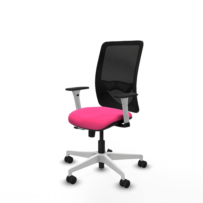PIQUERAS Y CRESPO Silla de oficina Zulema Rosa y Negro con mecanismo Sincro/Traslack PIQUERAS Y CRESPO Silla de oficina Zulema Rosa y Negro con mecanismo Sincro/Traslack